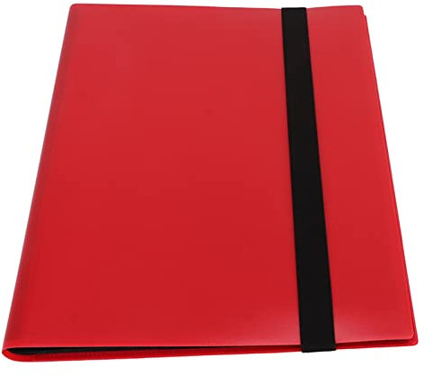 9 Pocket 360 Slots Suportador de Tarjetas 9 Pocket Trading Card Carper para álbum de Estrellas Baseb Footb Tarjeta Deportiva T116 Soporte de Bolsillo Negro Excelentes Rasguños y