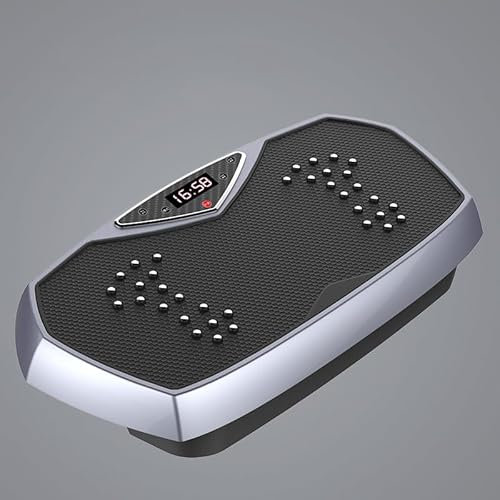 Vibrationsplatta TräNingsmaskin, Sports Fitness Machine, HushåLls Vibrationsplatta, Tyst Drift, FöR InomhusträNingsutrustning (Grey)