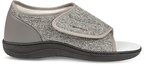 EXTRO STYLE - Scarpe Ortopediche Donna e Uomo Tecnica 4 Jak - Per Alluce Valgo, Fasi Post Operatorie - Antibatteriche e Ipoallergeniche - Antiscivolo e Plantari Estraibili - Grigio, 39