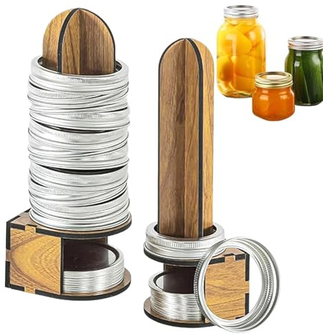 Genérico Canning Deckel Rack, 2 Stücke Holz Können Organisator Klingeln Und Organizer Für Pantry Organization Home Cannern Marmelade Machen Cafes Pickling Hausbesitzer Kochbegeisterte