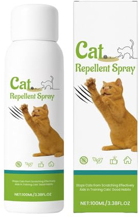 Genérico Reptålig spray för – 100 ml naturlig, vattenavvisande spray för 100 ml | Skyddar möbler, soffor, mattor och dörrar | Perfekt för träning och beteendekorrigering