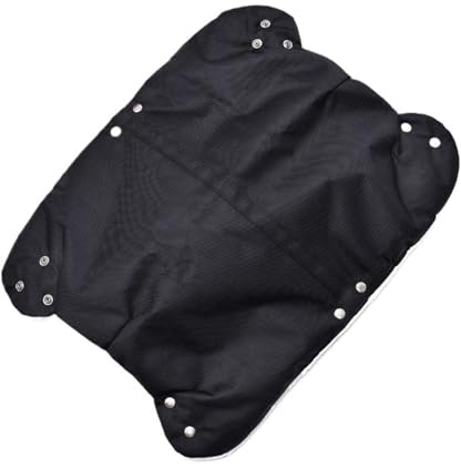 Handwärmer Kinderwagen Winddichte Kinderwagen-Handwärmer, universell einsetzbar, fleecegefüttert, halten Ihre Hände trocken und warm(Black)