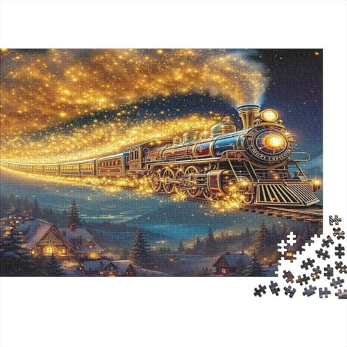 1000 Piece Mini Jigsaw Puzzle for Adults Train Night Light Gift Idea