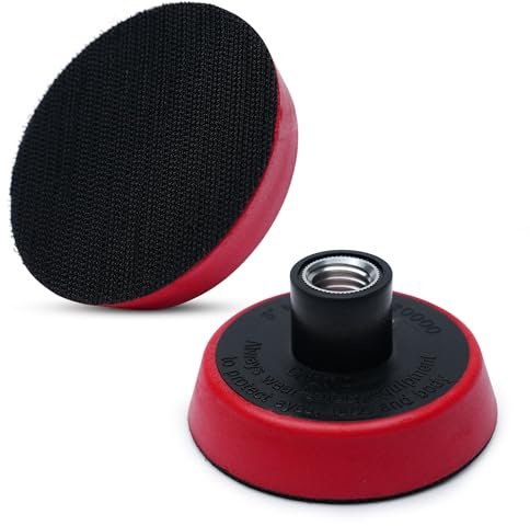 S.M. Arnold Professional 3-Inch Micro Hook Backing Plate - Durable, Versatile for Buffing, Polishing, Sanding | Compatible with Rotary Machines | Ideal for Automotive & Industrial Applications