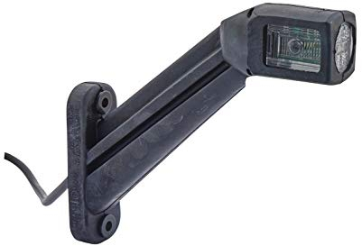 Hella 2XS 011 744-101 Umrissleuchte - Begrenzungsleuchte - Anhänger - LED - 12/24V - ADR/GGVS/ECE - Kabel: 500mm - Stecker: EasyConn - 2-polig - rechts/seitlicher Anbau