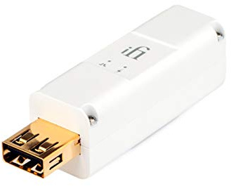 iFi iPurifier3 USB Audio and Data Signal Filter (USB Female Type A, White)