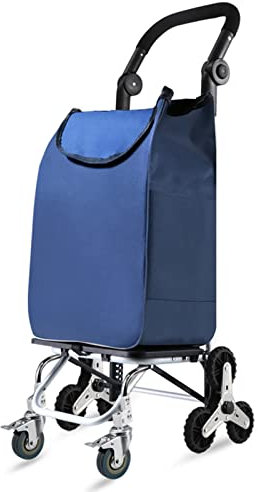 JTYX Carrello della Spesa Pieghevole su 8 Ruote, Carrello della Spesa per Salire Le Scale del Carrello della Spesa con Borsa Staccabile per la Spesa