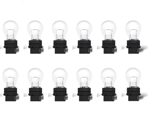 Kadiby 12 Pack 3156 Bulb,T25 3155 3156ll 3456 4156 P27W Back Up Light/Reverse/Turn Signal Bulbs Halogen Long Life Fit for E150-E350 Escape F250-F350 Focus Mustang Ranger Civic Corolla Solara