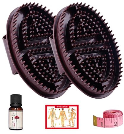 Brosse de massage méridienne | Brosse de massage méridienne confortable – Peigne de massage longue durée pour masser l', peigne à huile, peigne de relaxation pour tout le corps