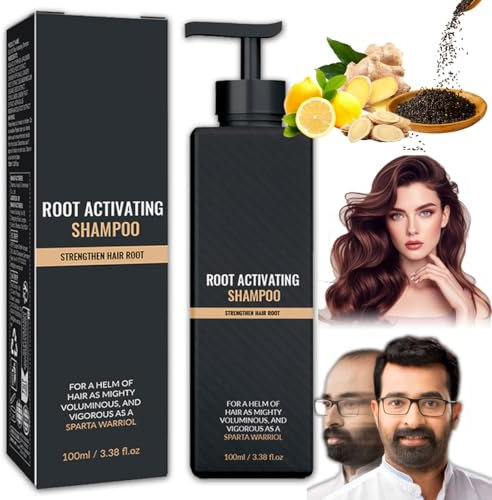 Shampoing Pousse Cheveux Très Rapide, Shampoo, Root Activator Shampoo, Hair Thickening Shampoo for All Hair Types, Men's Hair Loss Shampoo(100ml)