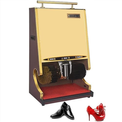 Cireuse à chaussures 3 en 1 entièrement automatique, dépoussiérage, polissage et éclaircissement, 3 fonctions, cireuse à chaussures à capteur infrarouge avec double brosse combinée pour famille, hôte