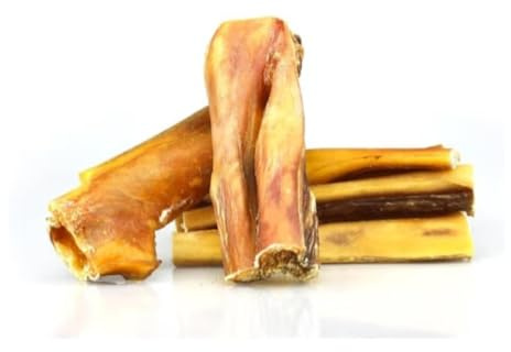 DEI NATURE Peau de tête de boeuf, viande séchée pour chien, 5 pièces de 12 cm, mâchant naturel, pour régime BARF