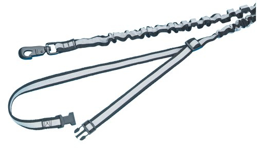 Nobby Joggingleine Elastic, schwarz L: 80/120 cm, B: 25 mm, Hüftgurt max. 105 cm, 1 Stück