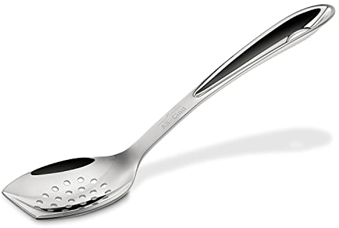 All-Clad Specialty Stainless Steel Kitchen Gadgets Slotted Spoon Kitchen Tools, Kitchen Hacks Silver