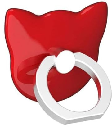 MuStone Soporte para Anillo de Dedo para teléfono Celular, Soporte Universal para teléfono, Soporte de Montaje para iPhone XS X 8 7 6 6S 5 5C 5S, Samsung Galaxy S9 S8 S7Edge S7 S6 Nota 8 5 (Rojo)