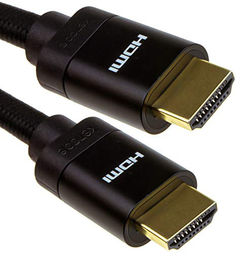 kenable HDMI v2.1 Ultra High Speed HDR 8K 60Hz 4K 120Hz 48Gbps eARC Cable 1m Black [1 metres]