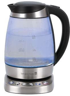 Tarrington House Wasserkocher, kabellos, Antikalkfilter, 1.7 L, 1850-2200 W