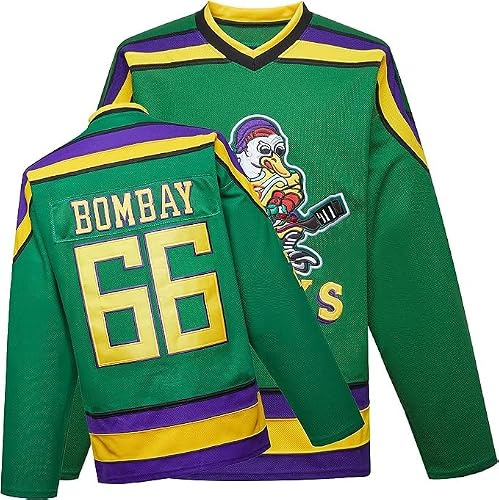 Camiseta de los Mighty Ducks, de la película de hockey sobre hielo, S-XXXL, Charlie Conway #96, Adam Banks #99, ropa Hip Hop de los 90 para fiestas, verde, 3X-Large