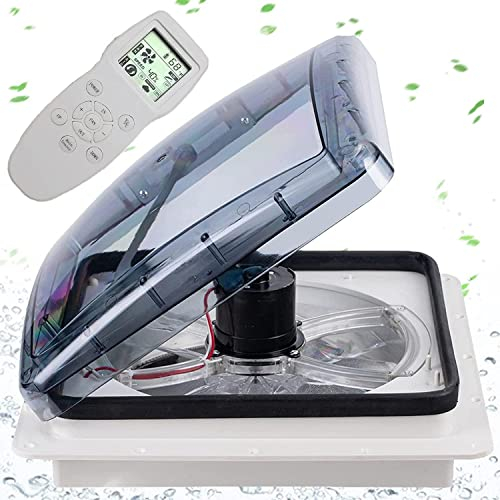 Ventilatore da tetto, 12 V 40 X 40 Cm, ventilatore da tetto reversibile, impermeabile, Ventola di Scarico di Raffreddamento Silenziosa a Risparmio Energetico per le Case, per camper, roulotte