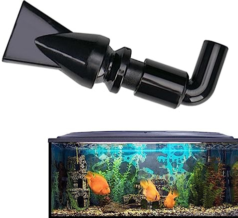 Tsuchiya Ugello per anatra, bocchetta per acqua regolabile a 360 gradi, tubo filtro per tanica, accessori per acquario, ingresso, uscita, filtro per tanica esterno, flusso d'acqua e scarico