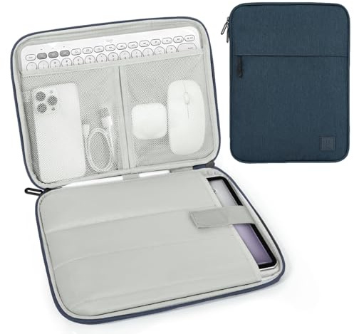 Dadanism 13 Pollici Tablet Custodia Borsa Portatile per iPad Pro 13 M5/M4, iPad Air 13 M4/M3, iPad Pro 12,9, MacBook Neo/Air M5 M4 13, Galaxy Tab S10 FE Plus 13,1/Tab S10+ Plus 12,4, Indaco