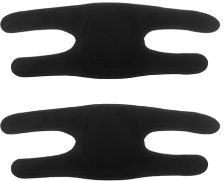 Cabilock 2pcs Dance Knee Protector Lightweight Breathable Adjustable Black