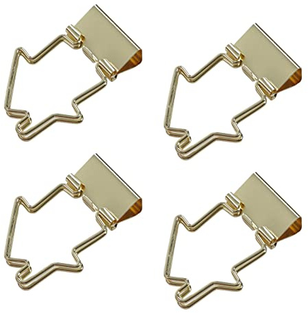 Generic Clips de Cola Larga en Caja de Metal, Fuerza de Sujeción Fuerte, Clips para Carpetas de Papel para Almacenamiento de Archivos de Oficina, 15 de Cola de Milano, Adecuados para Recortar