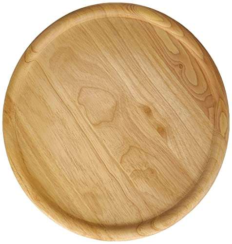 Kesper 60462 - Plato para pizzas de madera de caucho, 32 x 1.5 cm
