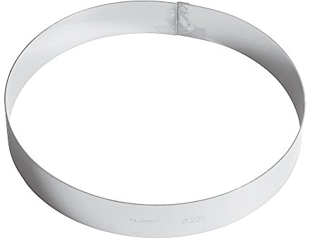 Paderno 47530-22 Anello per Torte Cm 22, Acciaio Inox