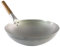 Traditioneller Wok aus Karbonstahl, Profiqualität, runder Boden, Holzgriff, Durchmesser 30 cm