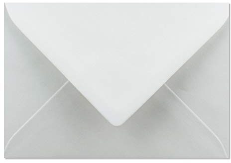 100x Briefumschläge DIN C6-11,2 x 16 cm - mit Nassklebung - Farbe: Weiss - Grammatur: 90 Gramm pro m² - Marke: NEUSER PAPIER