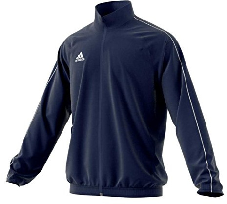 adidas Mäns Core 18 jacka, mörkblå/vit, S