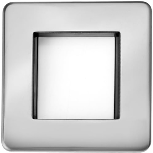 Knightsbridge SF2GBN Screwless2G Modular Faceplate, Black Nickel