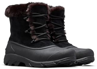 Sorel Womens Snow Angel Winter Boots, Black, 5 UK