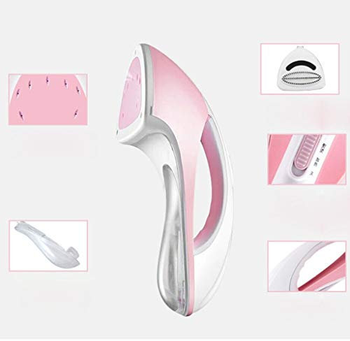 MU Ferro da stiro elettrico a vapore a vapore ad alta potenza portatile appeso a mano macchina da appendere a casa vestiti da stiro,Rosa