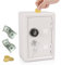 Spardose Aus Metall Im Tresor-Stil, Mini-Tresor Safe Sparschwein Sparbüchse Geldkassette Mit Zahlenschloss, Sparschwein Security Metal Money Bank, Geldkassette Tresor Für Kinder(Weiß) 18 X 12 X 10 cm