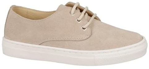 Andanines Zapatos niño Ceremonia Dijon con Cordones en Color Crudo Zapatos para comunion Bodas bautizos o para IR arreglado Fabricado es España - 35
