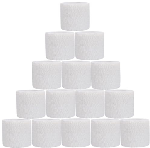 NELLHOMY 15 Rollen Selbstklebender Verband Bandage, 5cm*4,5m Verband Selbstklebend, Elastischer Fixierbinde Haftbandage Kohäsive Bandage Elastische Binde für Sport Vet Wrap Pet für Katze,Hund,Pferd