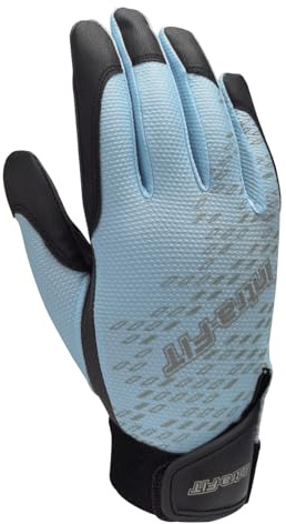 Intra-FIT Racquetball Glove Breathable Squash Pickleball Tennis Glove - Quick Dry, Tacky Grip, PU Palm Blue M