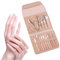 16 Pezzi Tagliaunghie Set Professionale, Grooming Kit Strumenti per Manicure e Pedicure con Lussuosa Custodia da Viaggio in Pelle(Oro Rosa)