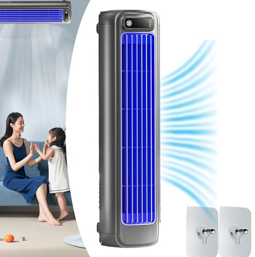 Briza Ac, Brizaac, Festberg Cooling Ace, climatisation murale sans appareil extérieur, ventilateur portable silencieux et économe en énergie, 3 vitesses (1 pièce)