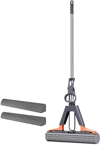 Mop per la pulizia del pavimento – Spugna da 11 pollici | Mop a pressatura domestica – Strumento assorbente 'acqua a testa sostituibile robusto per cucina, bagno, camera da , dormitorio