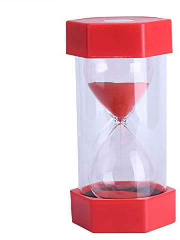 Clessidra Coloratissime Sabbia Timer 3/10/20/30/60 Minuti Timer Sabbia Flip Giocattolo Piccola Clock Time Management Set Home Office Decor 30 Minuti Rosso