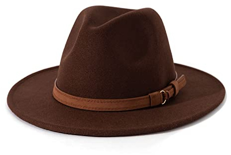 Lisianthus - Sombrero Vintage para Hombre y Mujer, con Hebilla de cinturón
