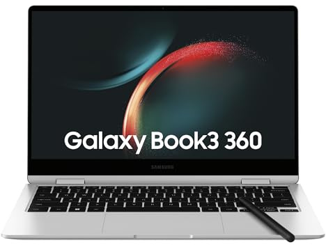Samsung Galaxy Book3 360, Ordinateur Portable, 15.6, Intel Core i7, 16 Go RAM, 512 Go SSD, Intel Xe Graphics, Argent, Clavier AZERTY FR