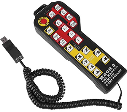 CNC Controller Manuale per Macchina per Incisione con Multi工具 e Coltelli per Gravatura, Connettore USB incl., Supporto 4 Assi