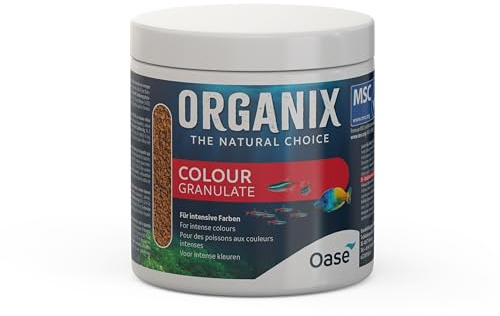 OASE ORGANIX Colour Granulate 500 ml MSC - Fischfutter in Granulatform, Aquarienfutter für intensive Farbenpracht, für Aquarienfische im Gesellschaftsbecken
