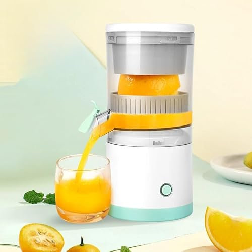 Générique Presse Agrume Electrique Extracteur Jus USB Chargement pour Citron, Orange | 45 W | bec Anti-gouttes | Haut rendement | Portable, SHOPASCHER01