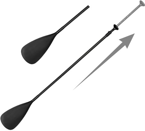 Remos de Kayak para Adultos | Palas Dobles 2 en 1 Longitud Ajustable para Tablas de Lago,Herramienta de Remo con Liberación Rápida Combinación Cabezal Simple y Doble para Agua Marina Fluvial
