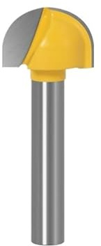 6mm Shank Round Ball Nose Wood Cuter Cove Milling End Mill Radius Core Box Solid Carbide Router Bit CNC Tools 3.175mm 25mm(6x20mm)